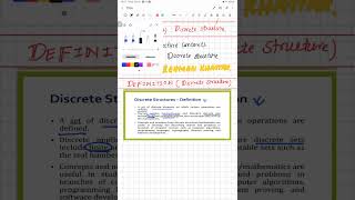 LEC01 P6 DISCRETE STRUCTURE  DEFINITION OF DISCRETE STRUCTURE  UET PESHAWAR [upl. by Darooge]