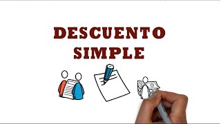 DESCUENTO SIMPLE  Fórmulas y ejemplos [upl. by Yerggoeg]