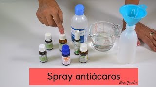 Cómo hacer un spray antiácaros usando aceites esenciales [upl. by Nahsyar]