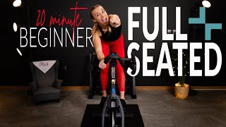 20 Minute FULL SEATED Beginner Indoor Cycling Workout [upl. by Musser]