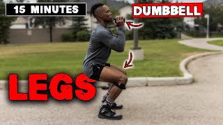 15 MINUTE LIGHTWEIGHT DUMBBELL LEG WORKOUT [upl. by Petronia]