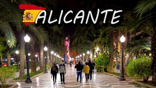 Alicante Spain  4K Walking  Christmas  2021 [upl. by Nyltiac]