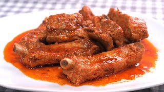 COSTILLAS DE CERDO EN ADOBO [upl. by Nalat]