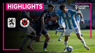 TSV 1860 München  FC Viktoria Köln  Highlights 3 Liga  MAGENTA SPORT [upl. by Rabiah]