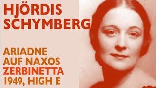 Hjördis Schymberg  Strauss ARIADNE AUF NAXOS Zerbinettas aria Sweden 1949 High E6 [upl. by Caton333]