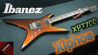 Ibanez Xiphos XPT700 Red Chameleon 2007 Neck Through Reverse Headstock guitar close up video [upl. by Anaiq463]