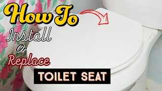 How To Replace Toilet Seat Install Easy Simple [upl. by Addiel]