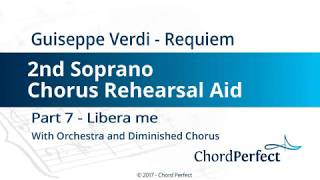 Verdis Requiem Part 7  Libera Me  2nd Soprano Chorus Rehearsal Aid [upl. by Atirec]