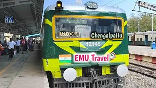 Arakkonam  Chengalpattu EMU Travel  First Car View [upl. by Ziladnerb]