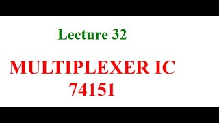 Multiplexer IC 74151 [upl. by Eseela]