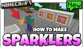 Minecraft  COLORED SPARKLERS  Tutorial  Chemestry  MCPE  Xbox  Bedrock [upl. by Phemia401]