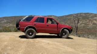 Calmini 2quot Lift Isuzu Rodeo Frank Raines OHV Hill Descent [upl. by Rosdniw819]