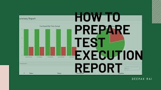 How to Prepare Test Execution Report [upl. by Ityak]