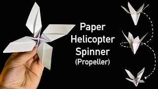 The Paper Helicopter Spinner Propeller that Spins Down  Robs World [upl. by Carlen]