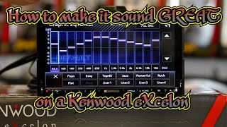 How to use EQ Xover and Time Correction on the Kenwood Excelon radios [upl. by Ahseihs402]