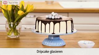 Dripcake glasieren  Howto  Dr Oetker [upl. by Pepe]