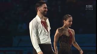 Deanna StellatoDudek and Maxime Deschamps win gold at the ISU World Figure Skating Championships [upl. by Ocsic]