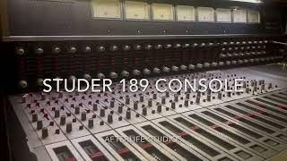 Studer 189 Console Quick Tour [upl. by Fulks]