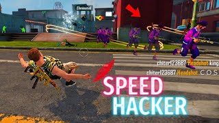 SPEED HACKER IN TRAINING GROUND  FREE FIRE [upl. by Guerra]