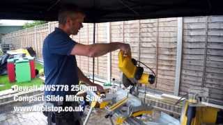 Dewalt DWS778 250mm Compact Slide Mitre Saw  a Toolstop REVIEW [upl. by Wagner]