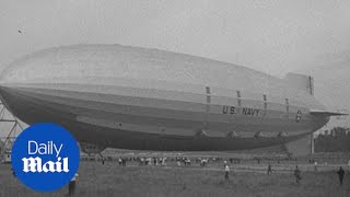 Survivors from USS Akron airship arrive at Brooklyn Naval Yard [upl. by Riatsala829]