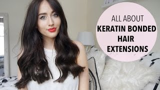 All About Keratin Bonded Hair Extensions  Before and After  Application  Sophie Milner [upl. by Kristina188]