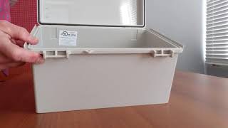 Bud Industries NBF Series  IP66 All Plastic NEMA Enclosure [upl. by Nayt]