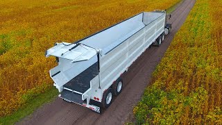 Live Bottom Trailer Hauling Grain Trout River [upl. by Nur]