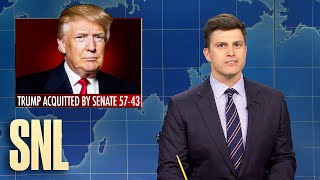 Weekend Update Trump Acquitted in Second Impeachment  SNL [upl. by Potash]