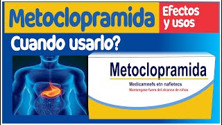 METOCLOPRAMIDA para que sirve metocopramida precauciones y mas [upl. by Woods724]