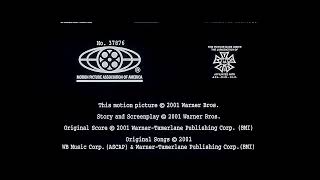 Distributed by Warner Bros Pictures 2001 Closing [upl. by Novikoff]