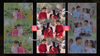 Instagram trending three layer status video kaise banaye  Instagram Trending Reels Video Editing 💖 [upl. by Letnom]