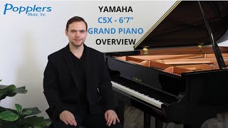 Yamaha C5X  67quot Conservatory Grand Piano Overview and Demo Playing Examples  Popplers Music [upl. by Esmond871]