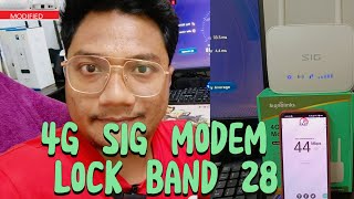 Modem wifi SIG 4g lock band 28  part 1 [upl. by Ela]