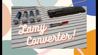 卡水掰掰！換吸墨器｜墨水｜Lamy｜Converter [upl. by Tray]