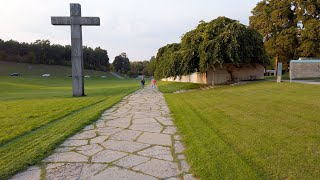 Walking in Stockholm Skogskyrkogården  The Woodland Cemetery UNESCO World Heritage Site [upl. by Enelad572]