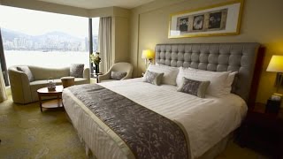 Deluxe Harbour View Room at Kowloon ShangriLa Hong Kong [upl. by Htebaras]