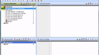 2011 MAXQDA 10 und MAXQDA 11 Dokumente einfügen und verwalten [upl. by Dranyl]