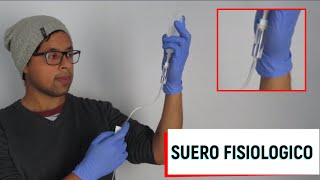 Como preparar suero fisiológico correctamente SIN AIRE  1 TRUCO [upl. by Eseuqcaj]