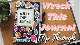 MY COMPLETE WRECK THIS JOURNAL  finished wreck this journal flip through [upl. by Ididn444]