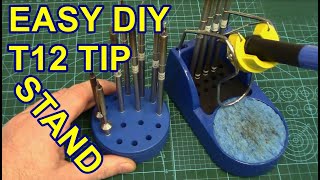 T12 Solder Tip Stand  Easy amp Fun DIY Build Project [upl. by Anahir]