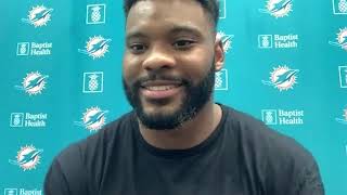 Miami Dolphins LB Elandon Roberts Press Conference  September 11 2020 [upl. by Akirahc785]