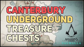 All Canterbury Underground Treasure Chests Assassins Creed Valhalla [upl. by Beverie]