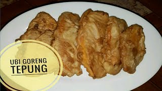 Resep Ubi Goreng Tepung  Camilan Simple 1 Menit [upl. by Gnilrac651]