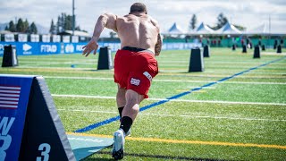 Event 11  Sprint Sled Sprint  2020 CrossFit Games [upl. by Llerrud]