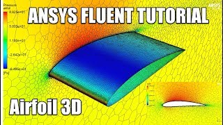 ✅ ANSYS FLUENT  Airfoil 3D Tutorial  NACA 4412 [upl. by Tehcac]