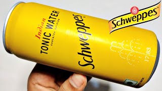 Schweppes Tonic Water With Quinine 300ml🥫IngredientsRecipe Taste Price  Indian Tonic Water Can😋 [upl. by Ayanej]