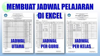 Cara Membuat Jadwal Pelajaran di Excel [upl. by Atiloj793]