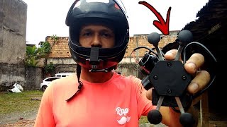 COMO INSTALAR SUPORTE GARRA COM CARREGADOR USB NA MOTO [upl. by Alithia]