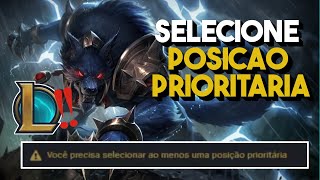 Posição Prioritária LOL League of Legends como resolver [upl. by Davenport]